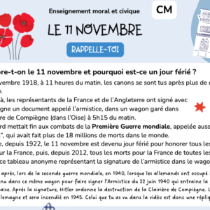 Le 11 novembre
