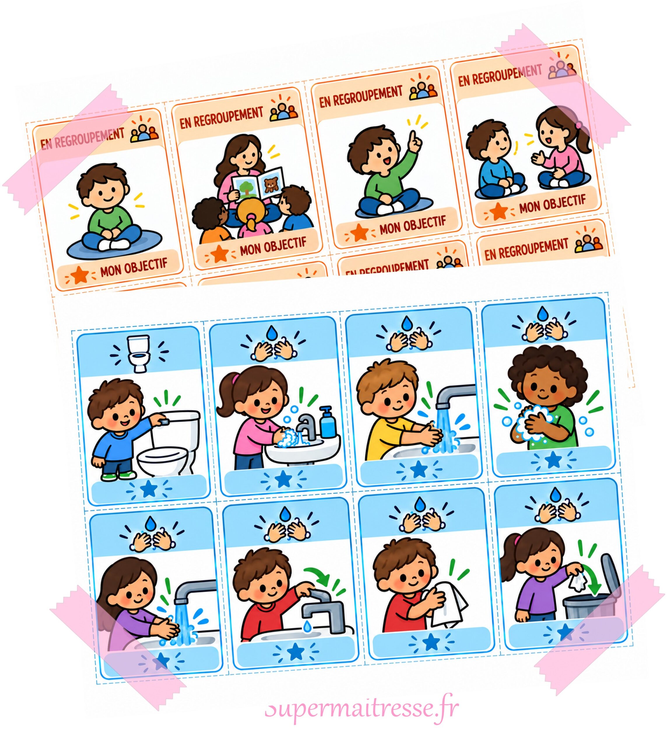 Affiches règlement des coins en Maternelle – Image 2