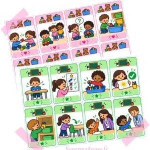 Affiches règlement des coins en Maternelle