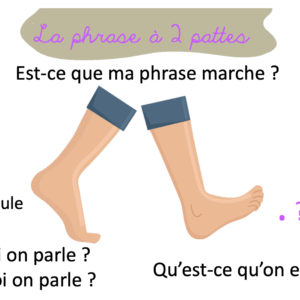 La phrase à 2 pattes