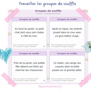 Cartes groupes de souffle